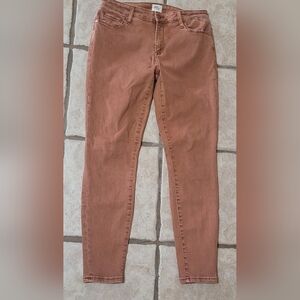 Wash Lab Skinny Jeans 30 Stretch Light Rust